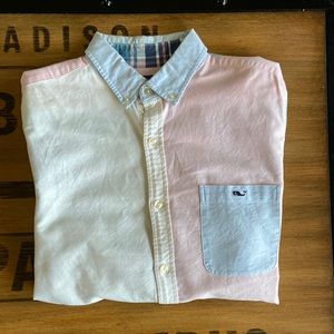 Vineyard Vines Color Block Button Down